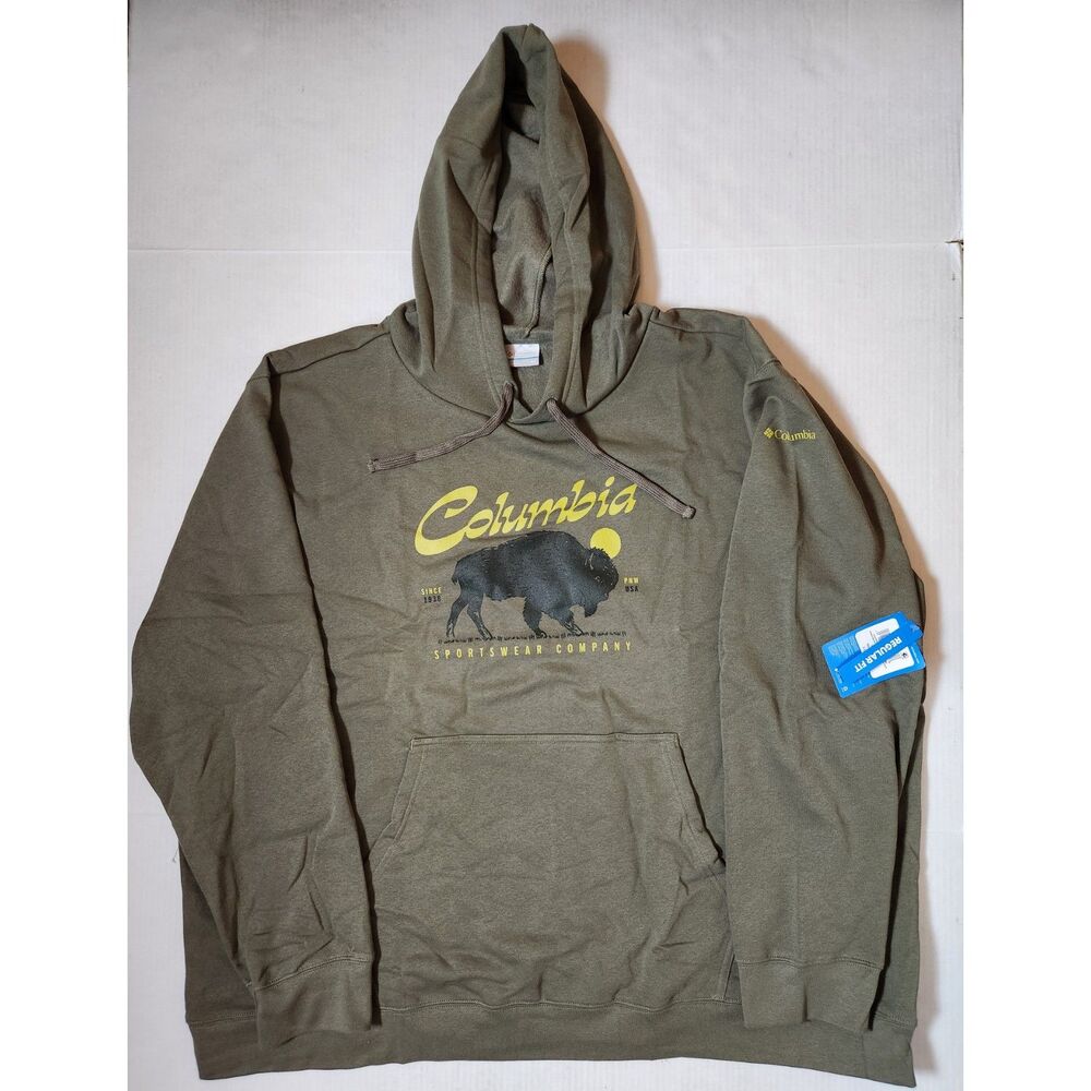 Columbia Trek Graphic Hoodie Men’s 4X Olive Green